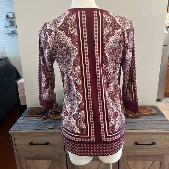 Belle by Kim Gravel zip front blouse - Picture 4 of 5